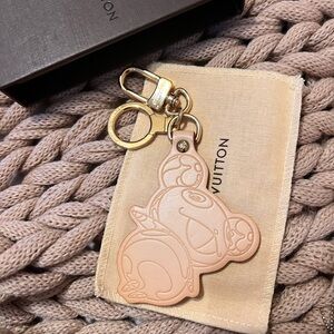 Louis Vuitton X Murakami Panda 🐼 Leather Keychain 150th Anniversary